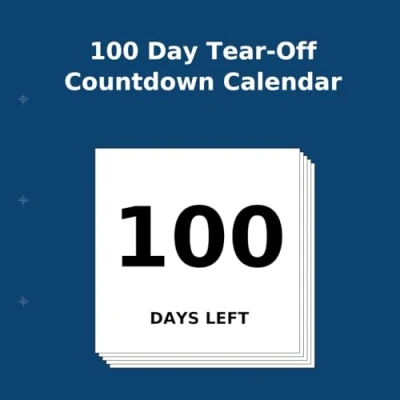 Afbeelding van 100 Day Tear Off Countdown Calendar