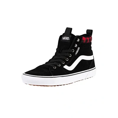 Afbeelding van Vans Filmore Hi Vansguard Sneaker voor heren, Suede Zwart Rood Plaid, 38.5 EU