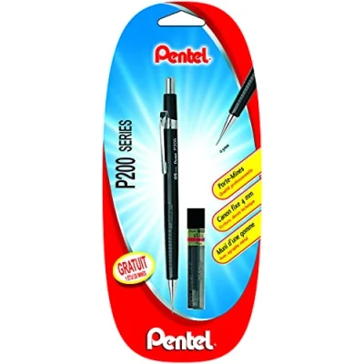 Afbeelding van Pentel P205 Mechanisch potlood 0,5 mm vast vat 4 zwart