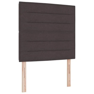 Afbeelding van vidaXL Boxspringbed met Matras Donkerbruin 100x200 cm Stof