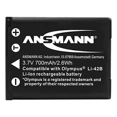 Afbeelding van Ansmann LI 42B Camera accu Vervangt originele 3.7 V 700 mAh