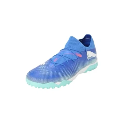 Afbeelding van Puma Future 7 Match TT Voetbalschoenen voor kunstgras, Heren, Maat: 44.5, Bluemazing/white/electric peppermint Textiel/ synthetisch
