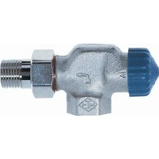 Afbeelding van Heimeier thermostatische radiatorkraan met vaste kv waarde 1 2 haaks verkeerd t b v m30 kop bijzonder lage weerstand 2245 02 000