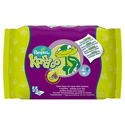 Afbeelding van Pampers Natte doekjes Kandoo Melone navulverpakking, 4 stuks (4 x 55 stuks)