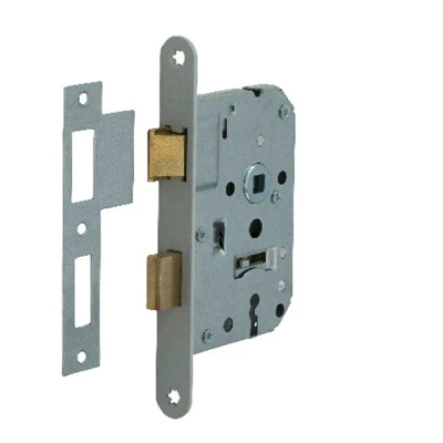 Afbeelding van Nemef Deurslot klaviersleutel afgerond 20 x 174 mm RVS doornmaat 50 PC 55 verpakt in blister