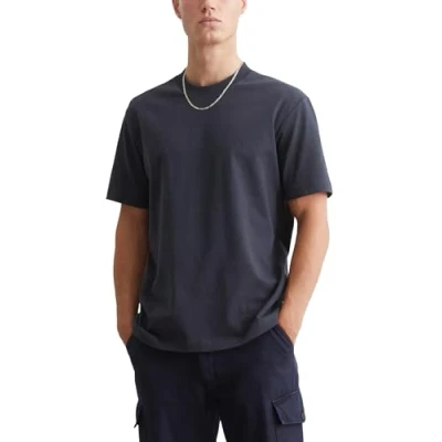 Afbeelding van Marc O&#039;Polo Denim Relaxed FIT Tshirt basic, Heren, Maat: Small, True navy