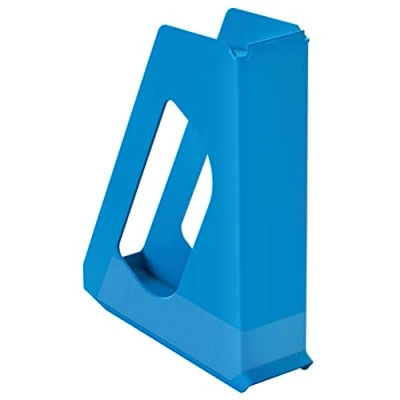 Afbeelding van Esselte A4 Tijdschriftencassette, Opbergoplossing voor Catalogussen, Brochures, Papieren en Mappen, Stevig Kunststof, VIVIDA, Blauw, 628218