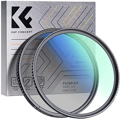 Afbeelding van K&amp;F Concept Filterset K serie polarisatiefilter CPL filter + MCUV filter, circulaire &amp; UV blokkerende 52 mm