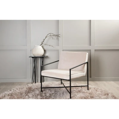 Afbeelding van Svea Nara fauteuil Velvet champagne