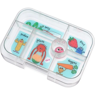 Afbeelding van Yumbox original inlegtray 6 vakken funny monsters