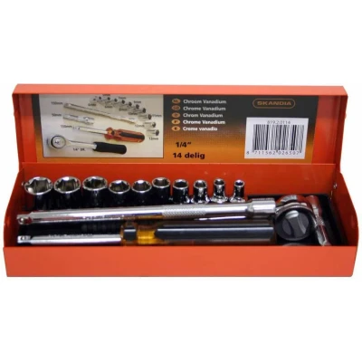 Afbeelding van Skandia doppendoos 1/4&quot; 14 delig