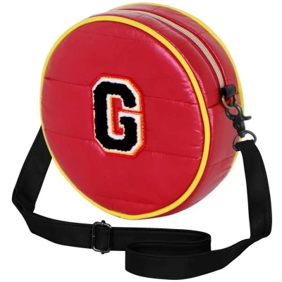 Afbeelding van Karactermania Harry Potter Griffyndor Griffoendor Gewatteerde Vulling Ronde Schoudertas Handtas Crosbody Tas Rood