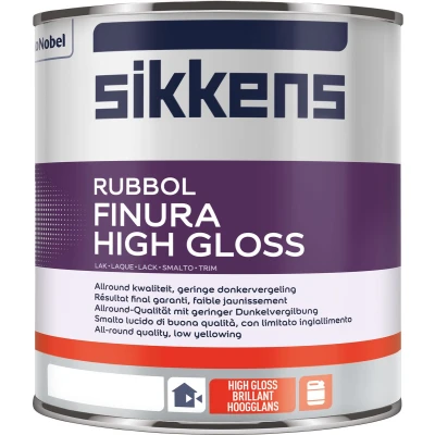 Afbeelding van Sikkens Rubbol Finura High Gloss 1 liter Houtverf
