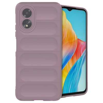 Afbeelding van Oppo A38 Hoesje Siliconen en TPU (zacht) iMoshion Softcase/Backcover Paars Telefoonhoesje