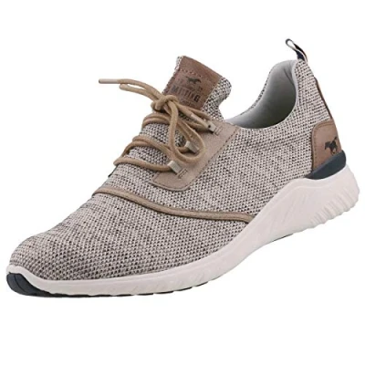 Afbeelding van MUSTANG Herensneakers met veters, beige, 44 EU