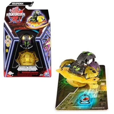 Afbeelding van BAKUGAN, Special Attack Spidra, spinnenend verzamelobject, individualiseerbare actiefiguur en verzamelkaarten, kinderspeelgoed voor jongens meisjes