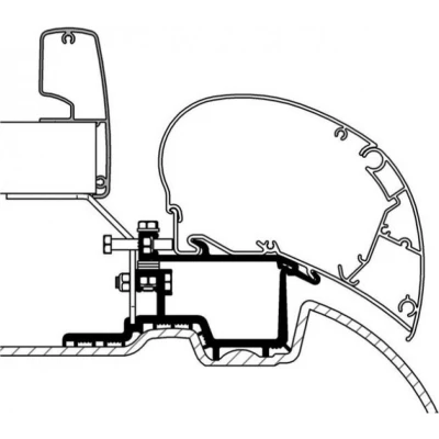 Afbeelding van Thule optioneel roof adapter Sprinter 6200
