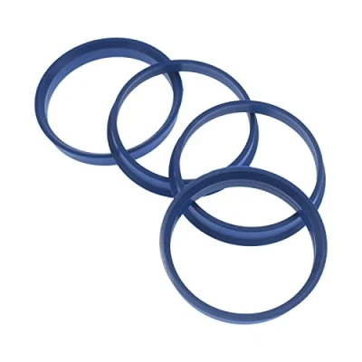 Afbeelding van 4 x centreerringen, 65,1 60,1 mm, blauwe velgringen, Made in Germany