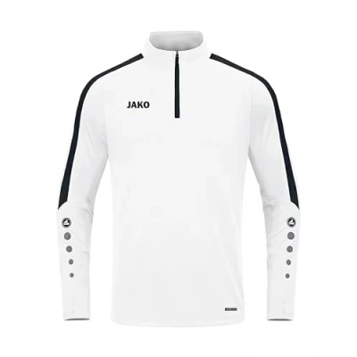 Afbeelding van JAKO Power ZIP Longsleeve, Heren, Maat: Small, Weiß