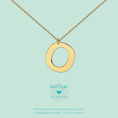 Afbeelding van Heart to Get Grote Letter O Ketting goudkleurig