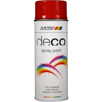 Afbeelding van Motip Deco Lakspray Hoogglans 0,4l Vuurrood