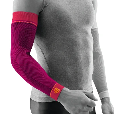 Afbeelding van Bauerfeind Sport Compressie Arm Sleeve Rood Lange Per paar