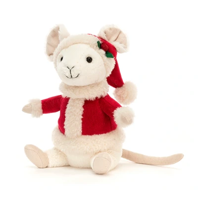 Afbeelding van Jellycat knuffelmuis merry mouse 18 cm