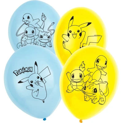 Afbeelding van Pokémon ballonnen 6 stuks