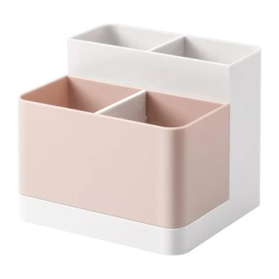 Afbeelding van Poeland Desktop Storage Organizer Potlood Kaarthouder Doos Container voor Bureau, Kantoorbenodigdheden, Kaptafel …