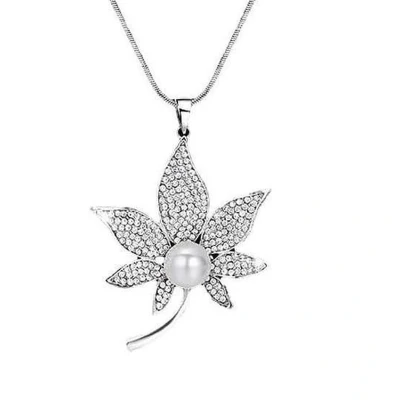 Afbeelding van N3 Collecties Lange Dames Ketting Met Mooie Hanger _ Blad