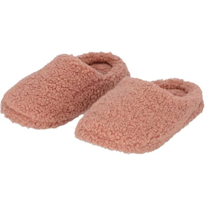 Afbeelding van Apollo Pantoffels dames Roze Teddy Wol maat 41/42 Sloffen 41