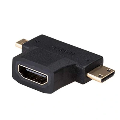 Afbeelding van Akyga AK AD 23 tussenstuk voor kabels HDMI miniHDMI / microHDMI Zwart