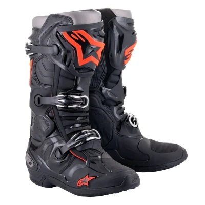 Afbeelding van Alpinestars 2024 Tech 10 Crosslaarzen Zwart / Rood Fluor maat 40.5