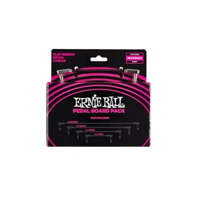 Afbeelding van Ernie Ball 6224 Flat Ribbon Patch Cables Pedal Board Pack (diverse lengtes)