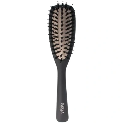 Afbeelding van PARSA Beauty Professionele borstel met werkzame stoffen keratine + biotine (haarborstel small/lang) haarborstel voor gladmaken en onderhouden krullend haar lang