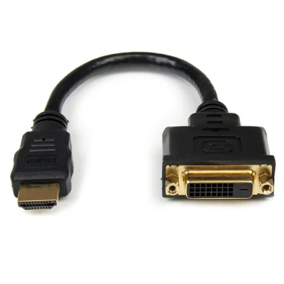 Afbeelding van StarTech.com 20cm HDMI naar DVI D Video Verloopkabel male female