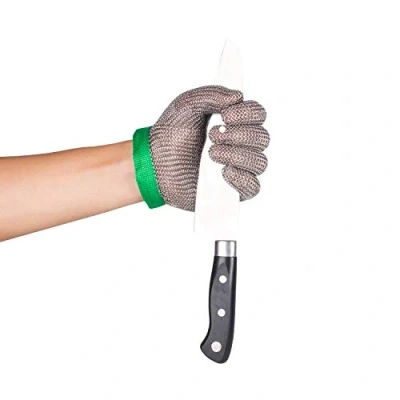 Afbeelding van ThreeH Snijbestendige Handschoenen 304L Rvs Mesh Keuken Slager Werken Snijhandschoenen GL08 XS (Een Stuk)