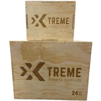 Afbeelding van Xtreme Fitness Houten Plyo Box 3 in 1 set klein &amp; groot