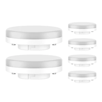 Afbeelding van ledscom.de 6 stuks GX53 LED lamp, warm wit (2700 K), 4,2 W, 372lm, 96, mat