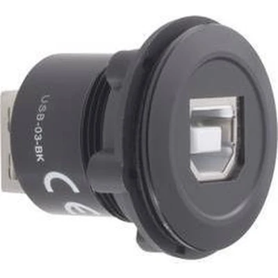 Afbeelding van TRU COMPONENTS USB 03 BK inbouwbus 2.0 bus type B naar A Inhoud: 1 stuk(s)