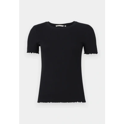 Afbeelding van TOM Tailor Denim Tshirt basic, Dames, Maat: Small, Deep black