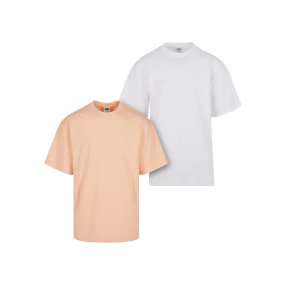 Afbeelding van Urban Classics TEE 2PACK Tshirt basic, Heren, Maat: Large, Softapricot white