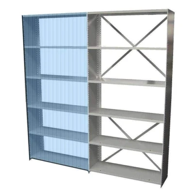 Afbeelding van Archiefstelling basic Zwart 198cm hoog x 100cm breed 40cm diep