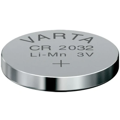 Afbeelding van Varta CR2032 Lithium 3 V niet oplaadbare batterij batterijen (lithium, V, 230 mAh, zilver, 20 mm, mm)