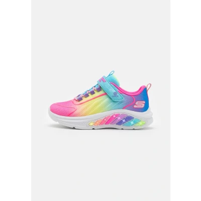 Afbeelding van Skechers Meisjes Trainers, Turquoise Mesh/Multi Trim, 12 UK, Turkoois Mesh Multi 30 EU