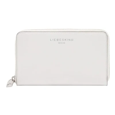 Afbeelding van LIEBESKIND BERLIN Leren Portemonnee Alessa 2 Kodiaq Frieda Ziparound Wallet Cream White Wit