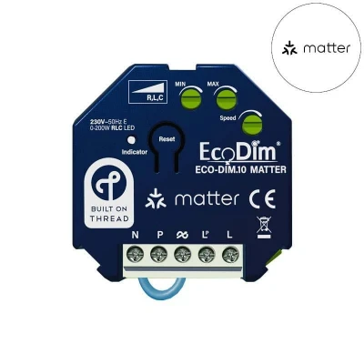 Afbeelding van Matter led dimmer module 0 250W Kleine inbouwdiepte Voor alle merken pulsdrukkers ECO DIM.10