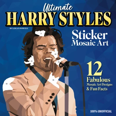 Afbeelding van Ultimate Harry Styles Sticker Mosaic Art Book: 12 Amazing Designs &amp; Fun Facts