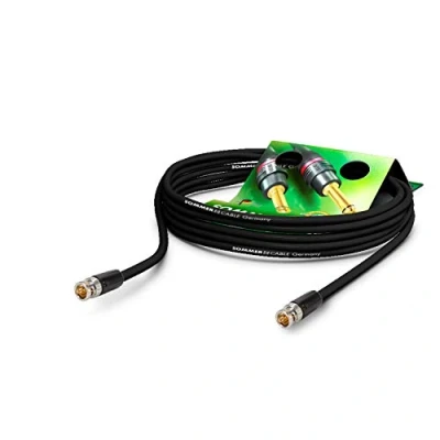 Afbeelding van Sommer Cable 6G SDI/4K video patchkabel SC Vector 0.8/3.7, BNC/BNC NBNC75BLP9X NEUTRIK, zwart
