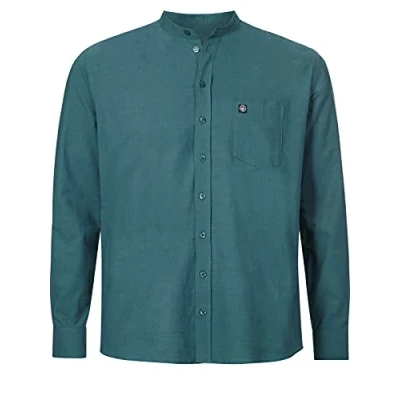 Afbeelding van Jan Vanderstorm loose fit overhemd KALLU Plus Size petrol